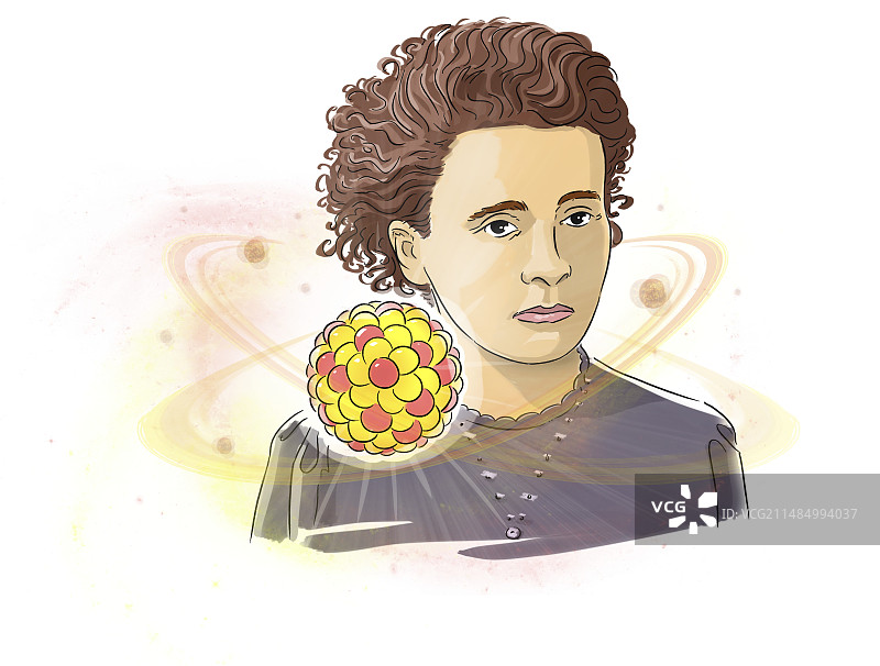 玛丽·居里，波兰裔法国物理学家图片素材