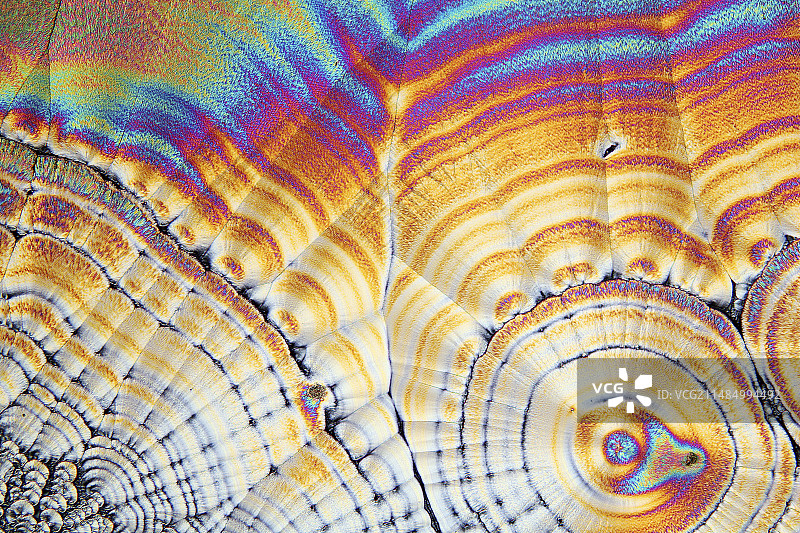 维生素C双折射偏振光图片素材