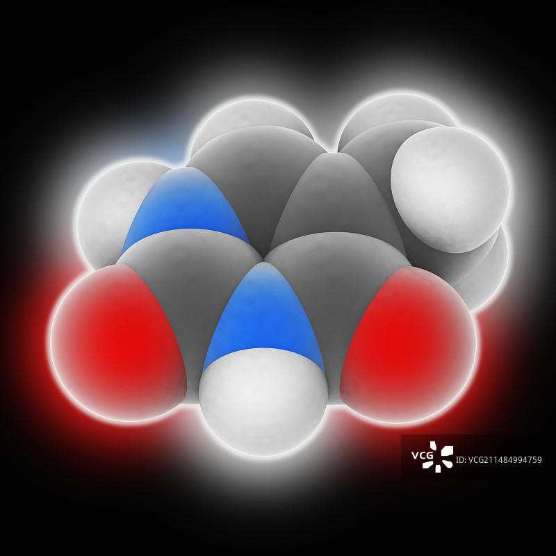 胸腺嘧啶分子图片素材