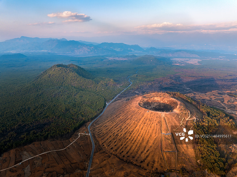 云南腾冲火山地热国家地质公园图片素材
