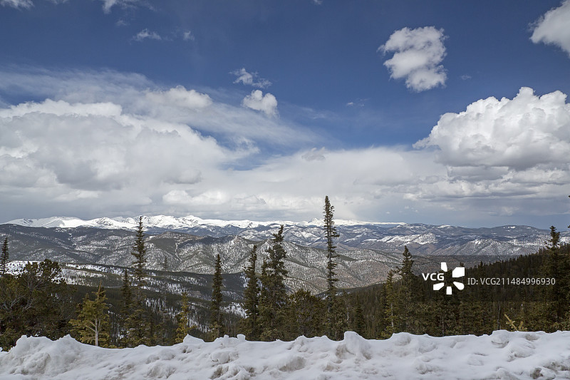 科罗拉多州的落基山脉图片素材