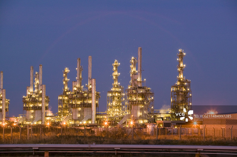 英国蒂赛德的石化工厂图片素材
