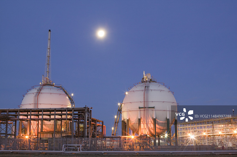 英国蒂赛德的石化工厂图片素材