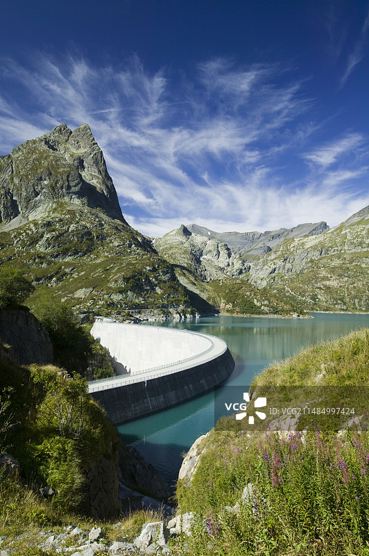 法瑞边境的埃默森湖图片素材