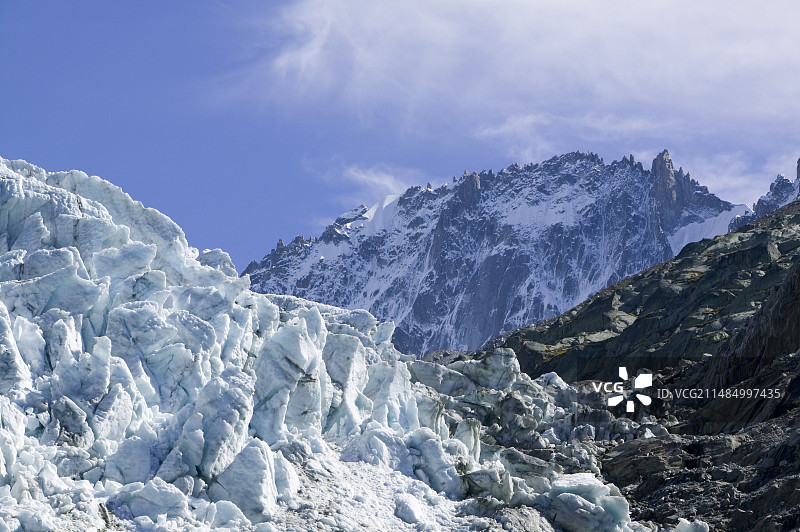 融化的冰塔林图片素材