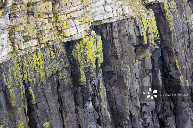 地质不整合现象图片素材