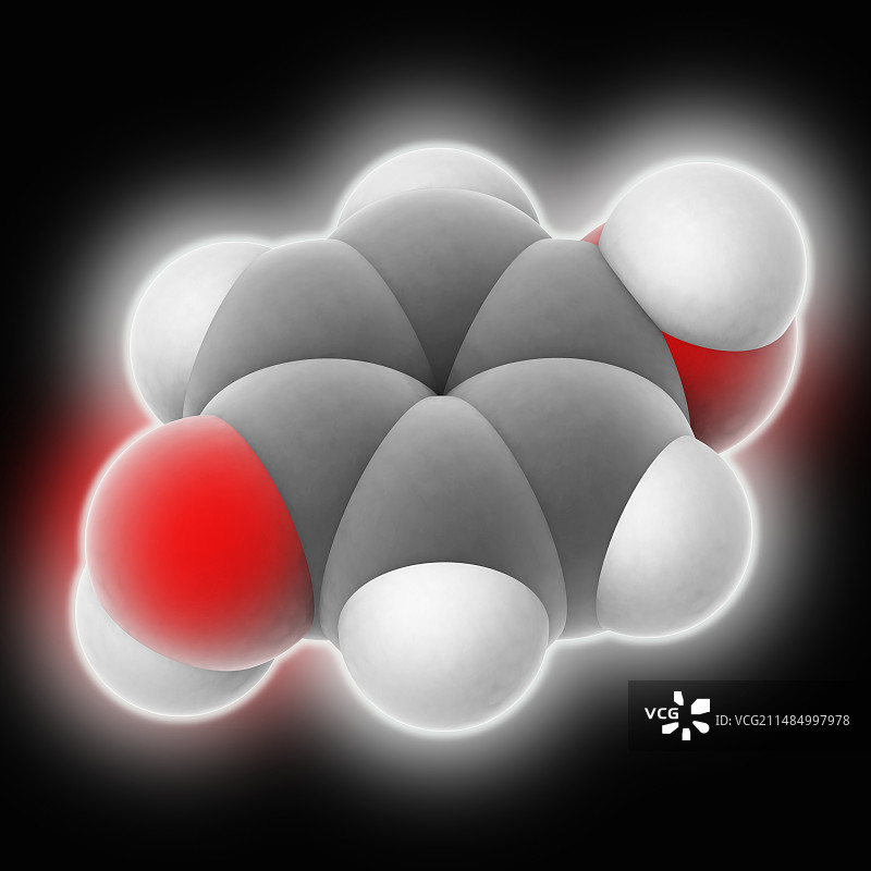 对苯二酚分子图片素材