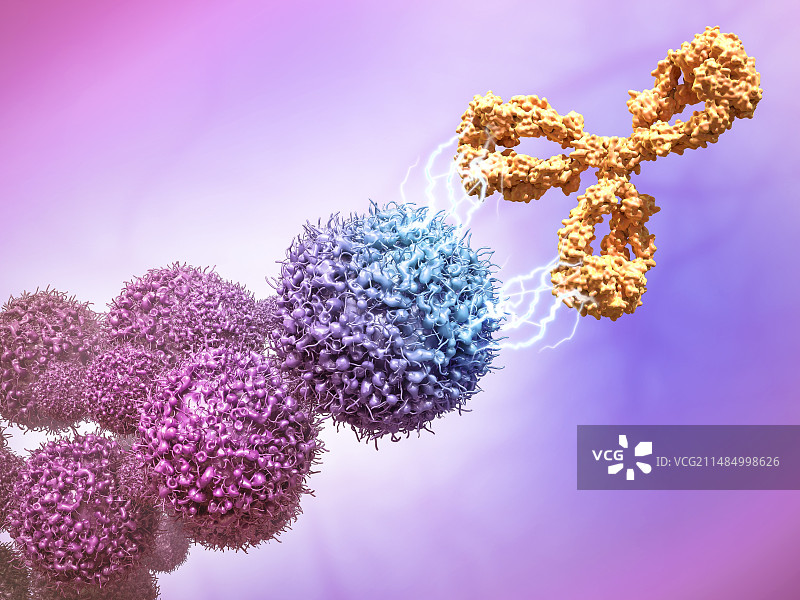 抗癌药物攻击癌细胞图片素材