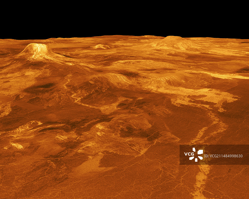 金星表面合成雷达图像图片素材