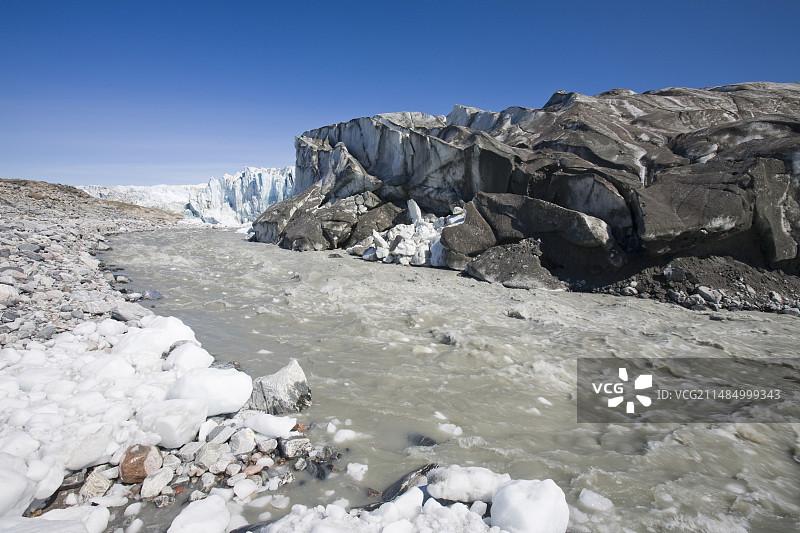 格陵兰岛罗素冰川图片素材
