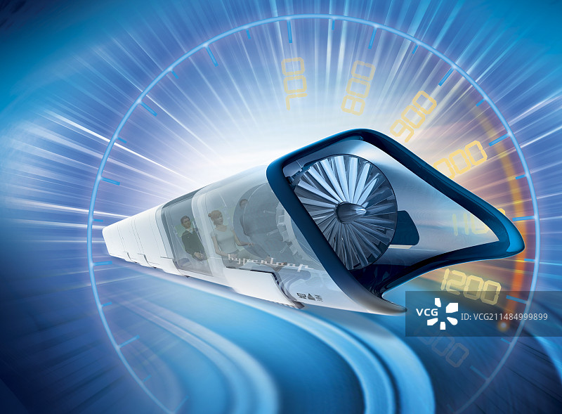 超级高铁列车概念图图片素材