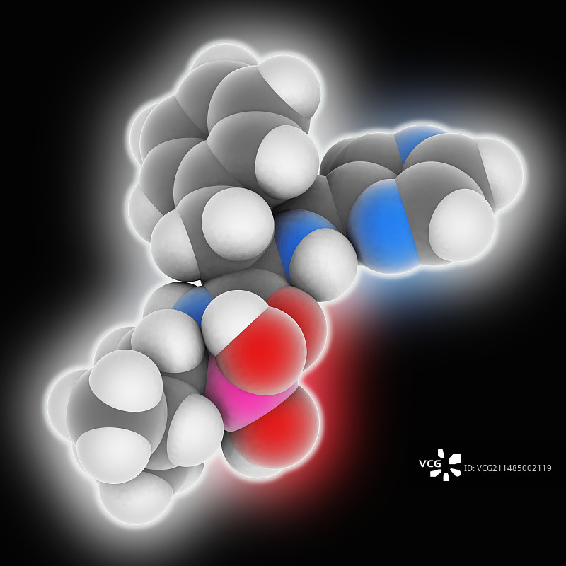硼替佐米药物分子图片素材