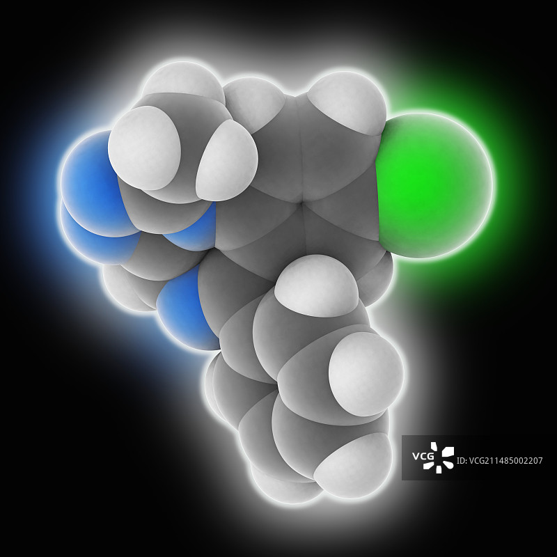 阿普唑仑药物分子图片素材