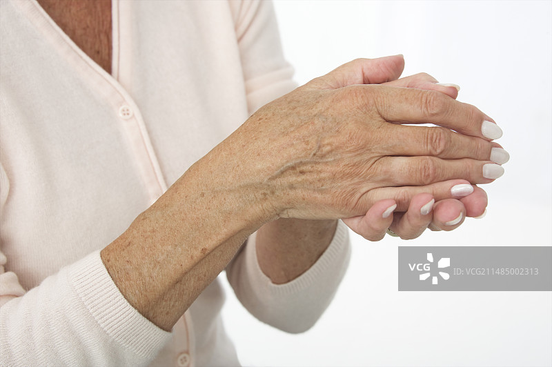 老年妇女的手图片素材