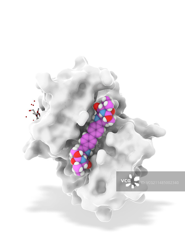 达卡他韦和NS5A蛋白复合物图片素材