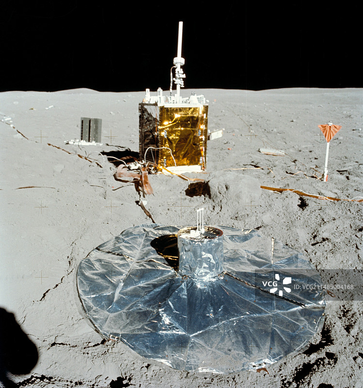 阿波罗16号的ALSEP设备图片素材