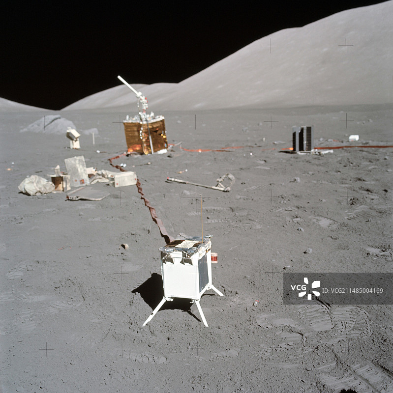 阿波罗17号ALSEP设备图片素材