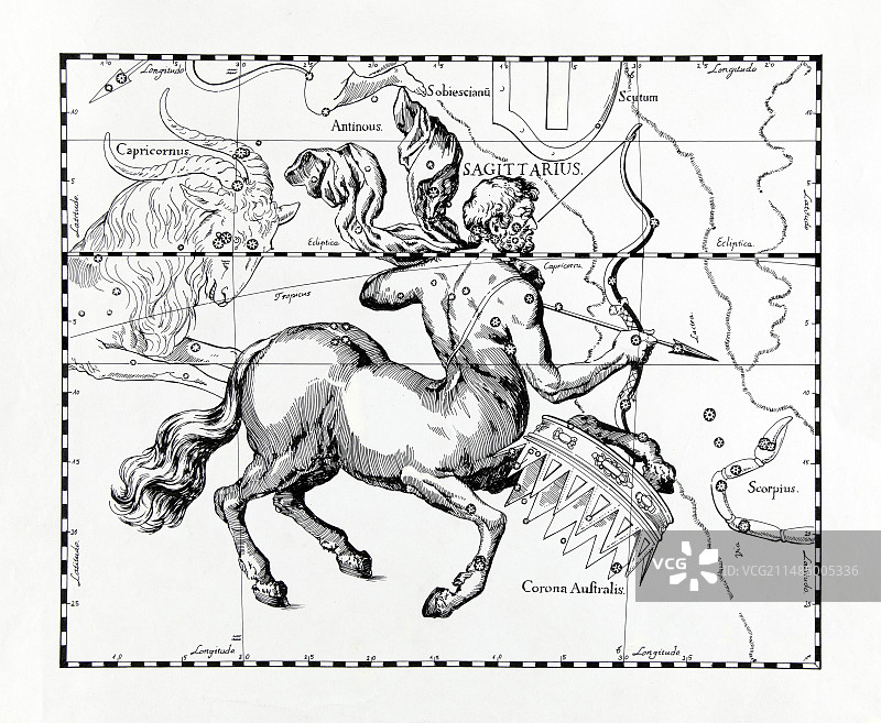 射手座插画图片素材