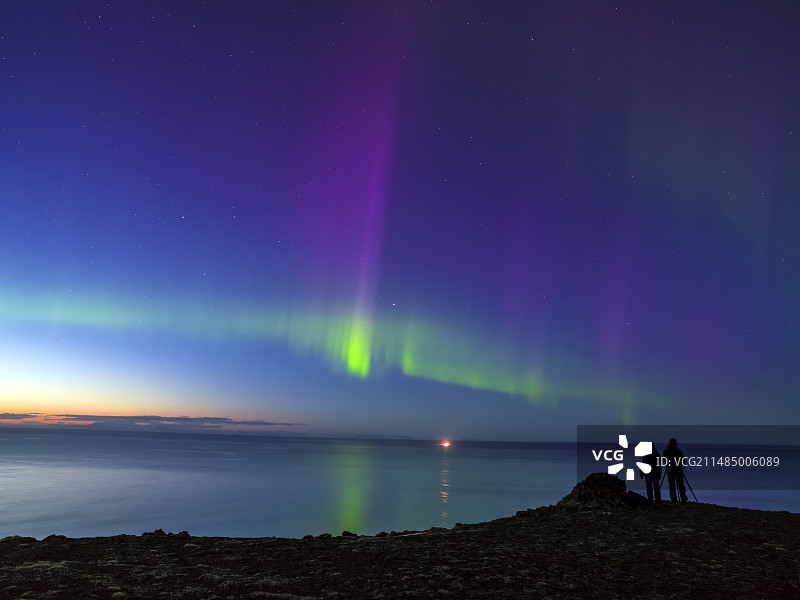 冰岛北极光图片素材