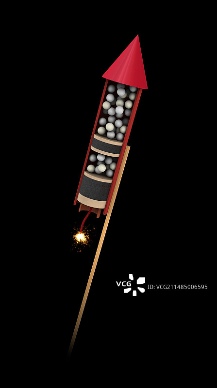 烟花结构，插图图片素材