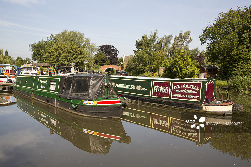 索尔河畔巴罗的码头图片素材