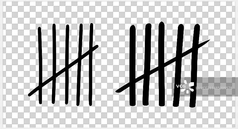 涂鸦计数符号草图图标素材图片素材