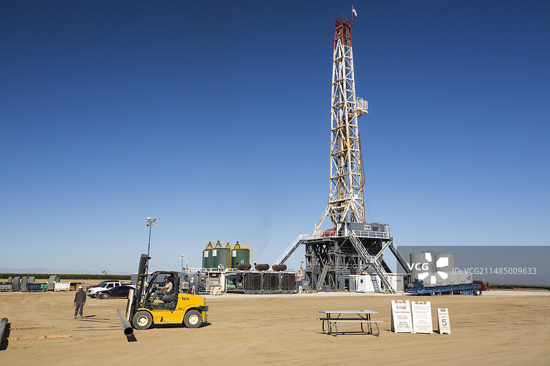 在美国钻探石油图片素材