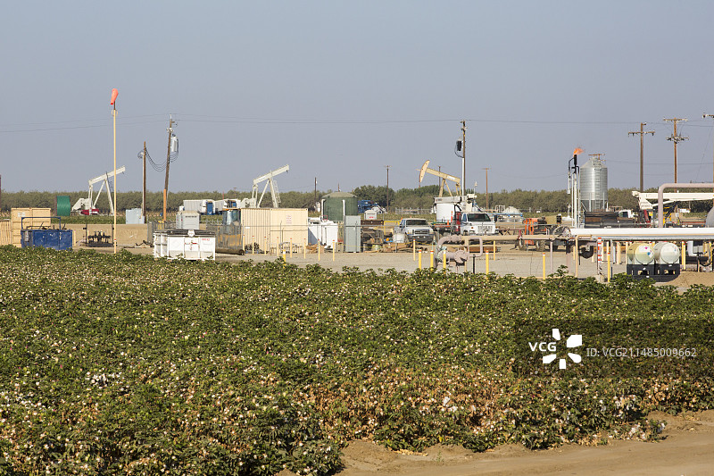 美国瓦斯科附近的压裂场地图片素材