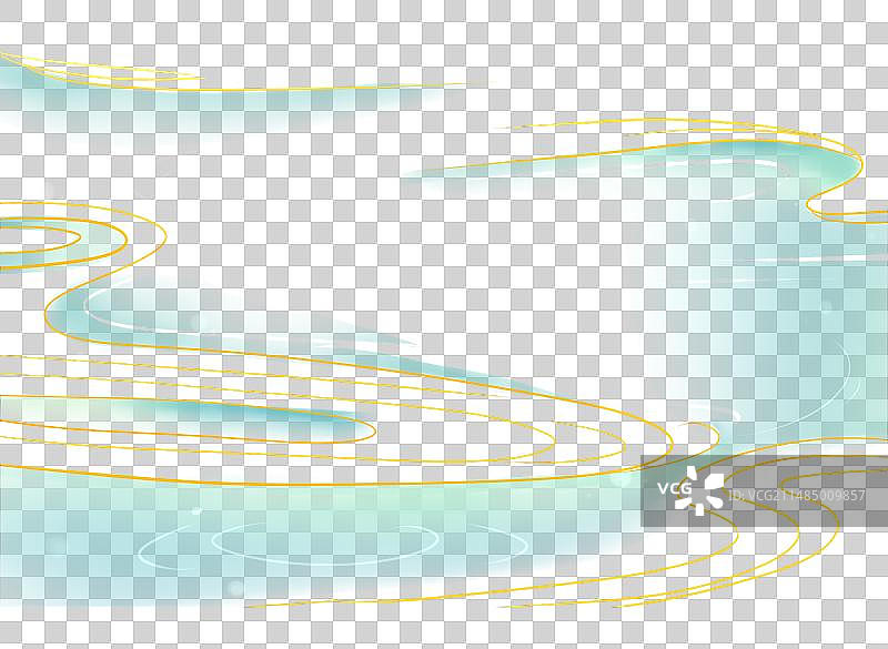 中国风水纹元素国潮金丝装饰图片素材