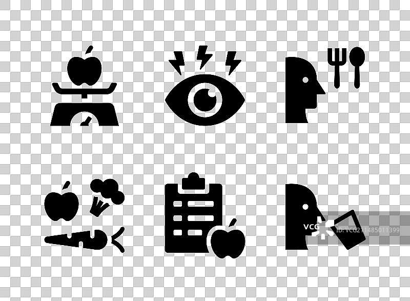糖尿病系列实心图标图片素材