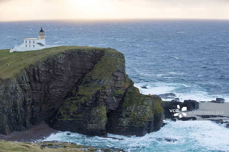 斯托尔角日落时的阵雨图片素材