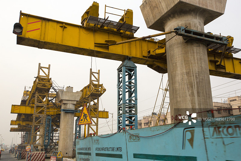 加尔各答地铁系统扩建图片素材