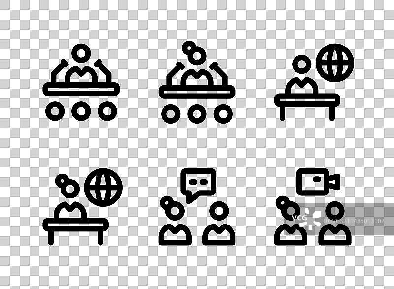 新闻杂志线性图标素材图片素材