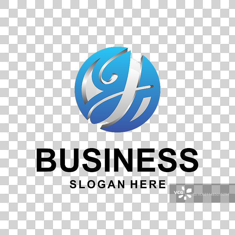 首字母J地球圆形设计标志图片素材