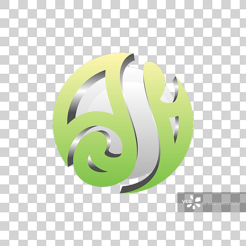 字母S地球圆形设计，可用于商业图片素材