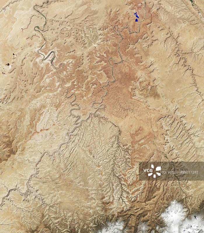 美国峡谷地卫星图像图片素材