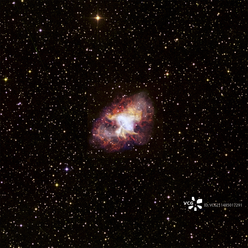 蟹状星云光学图像图片素材