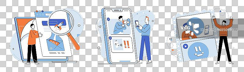 在线广告：企业主的需求图片素材