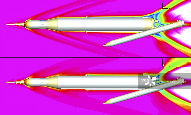 太空发射系统模拟图片素材