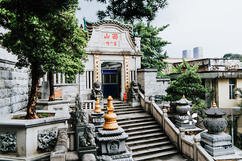 中山西山寺图片素材