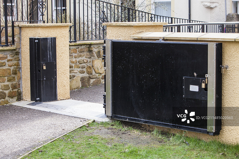 坎布里亚郡科克茅斯的防洪设施图片素材