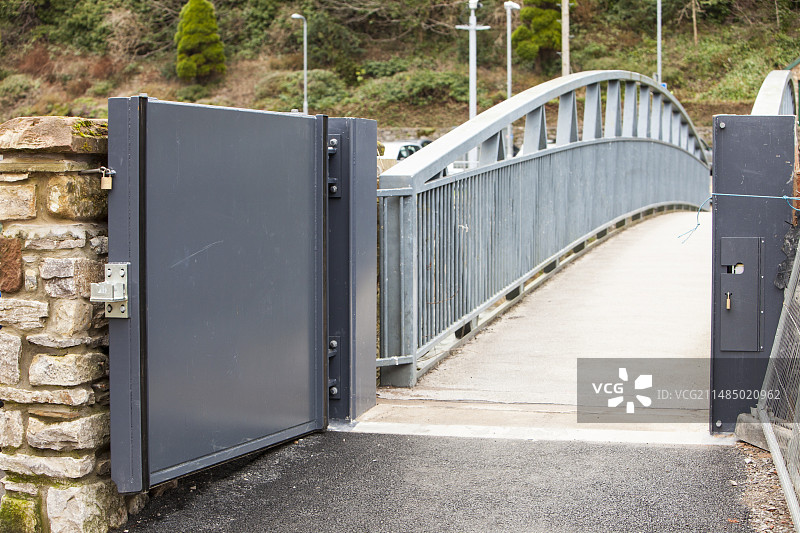 坎布里亚郡科克茅斯的防洪设施图片素材