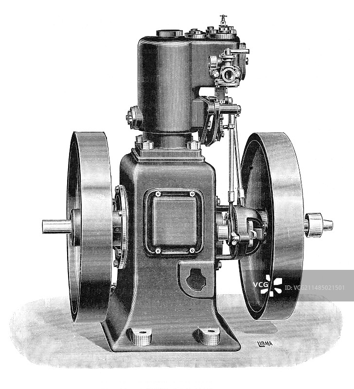 19世纪的加德纳燃气发动机图片素材