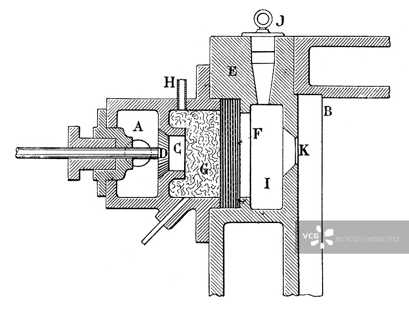 布雷顿化油器插图图片素材