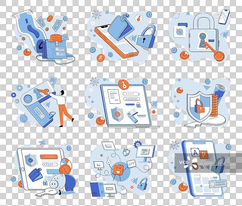 数字货币隐喻概念设计图片素材