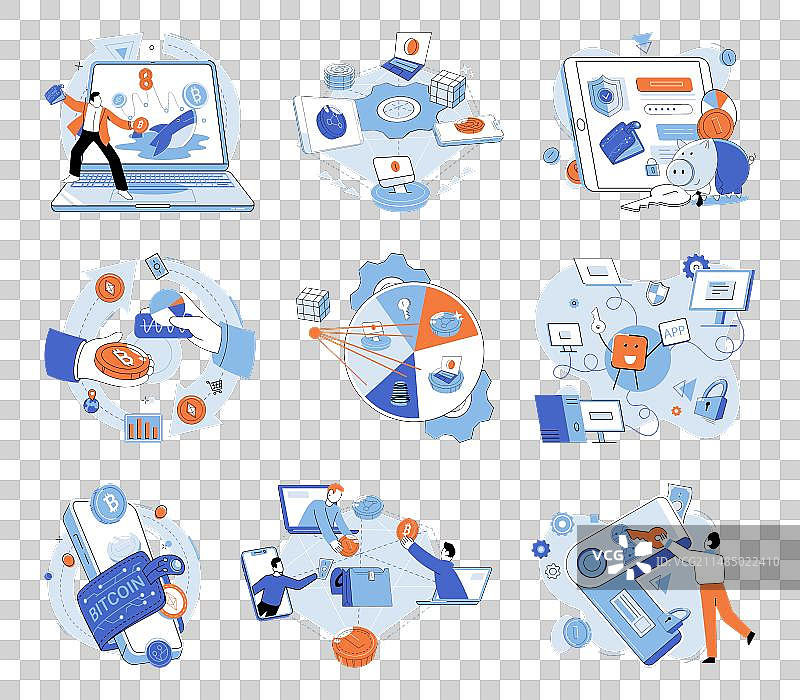 加密货币比特币先锋图片素材