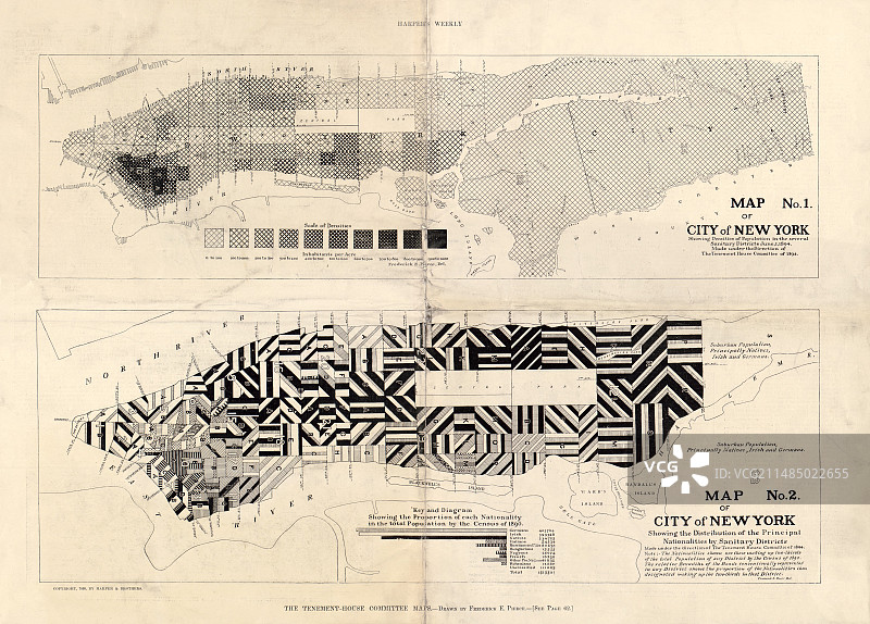 1894年纽约市卫生地图图片素材
