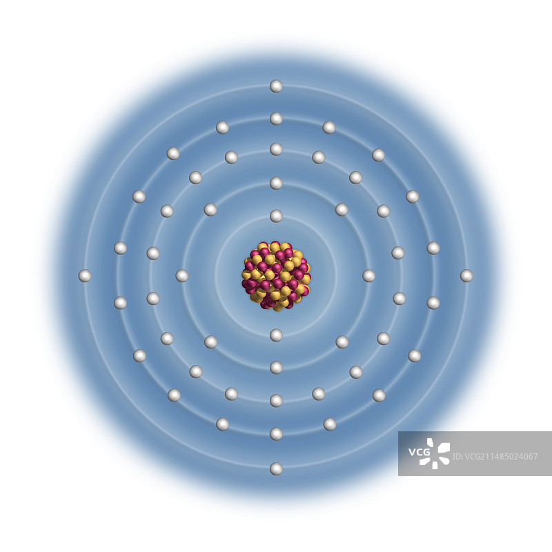 锡的原子结构图片素材