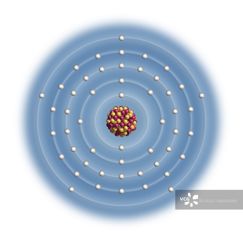 锑原子结构图片素材