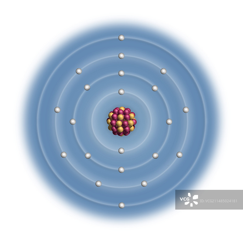 钪原子结构图片素材